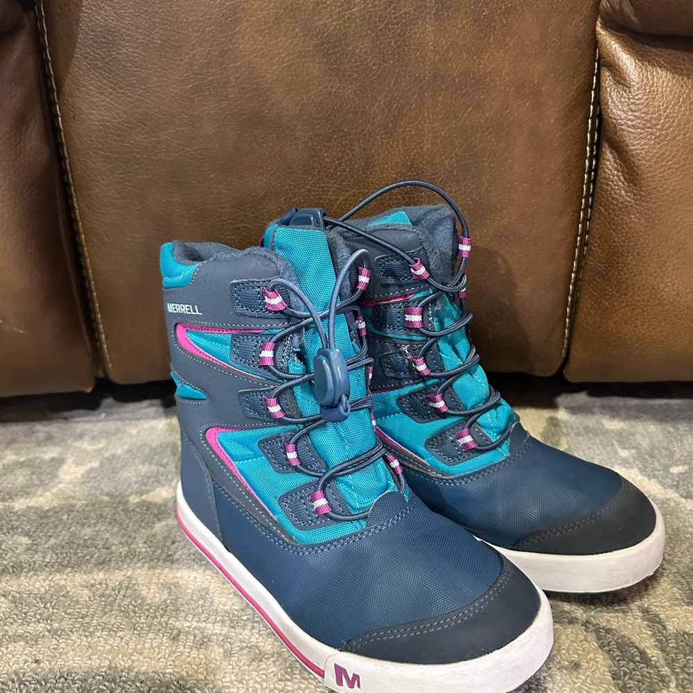 Merrell Kids' Teal and Pink Snow Boots